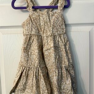 GAP Beige and White Toddler Dress